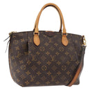 LOUIS VUITTON Monogram Turen PM Hand Bag 2way M48813 LV Auth BA12598-1