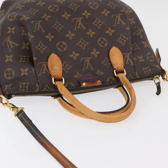 LOUIS VUITTON Monogram Turen PM Hand Bag 2way M48813 LV Auth BA12598