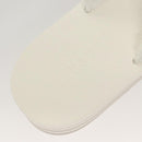 CHANEL Beach Sandals Cotton 39C White CC Auth BA1259SM-14