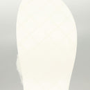CHANEL Beach Sandals Cotton 39C White CC Auth BA1259SM-25