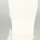 CHANEL Beach Sandals Cotton 39C White CC Auth BA1259SM-26