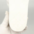 CHANEL Beach Sandals Cotton 39C White CC Auth BA1259SM-27
