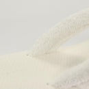 CHANEL Beach Sandals Cotton 39C White CC Auth BA1259SM-33