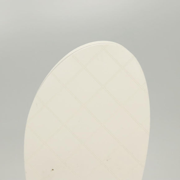 CHANEL Beach Sandals Cotton 39C White CC Auth BA1259AM