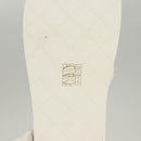 CHANEL Beach Sandals Cotton 39C White CC Auth BA1259SM-9