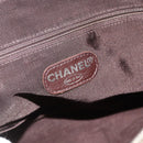 CHANEL Chain Shoulder Bag Suede Brown Silver CC Auth BA12605-17