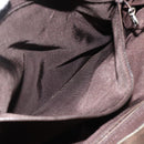 CHANEL Chain Shoulder Bag Suede Brown Silver CC Auth BA12605-24