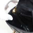 CHANEL Matelasse Chain Shoulder Bag Lamb Skin Black Gold CC Auth BA12607-19