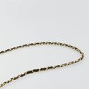 CHANEL Matelasse Chain Shoulder Bag Lamb Skin Black Gold CC Auth BA12607-8