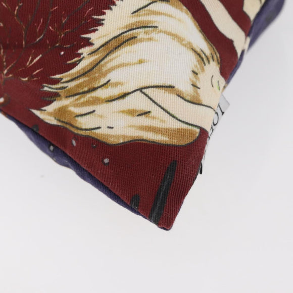 LOEWE Purse Pouch Canvas Bordeaux Auth BA12609A
