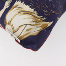LOEWE Purse Pouch Canvas Bordeaux Auth BA12609A-15