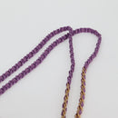 CHANEL Chain Matelasse Backpack Lamb Skin Purple CC Auth BA1260AM-17