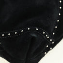 CHANEL 22 Drawstring Chain Shoulder Bag Suede Black Silver CC Auth BA12610SM-16