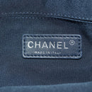 CHANEL Chain Shoulder Bag Beads Blue Silver CC Auth BA12611SM-18