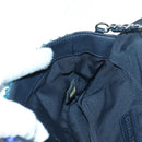 CHANEL Chain Shoulder Bag Beads Blue Silver CC Auth BA12611SM-20