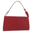 LOUIS VUITTON Epi Pochette Accessoires Beutel Rot M52947 LV Auth BA12612A-1