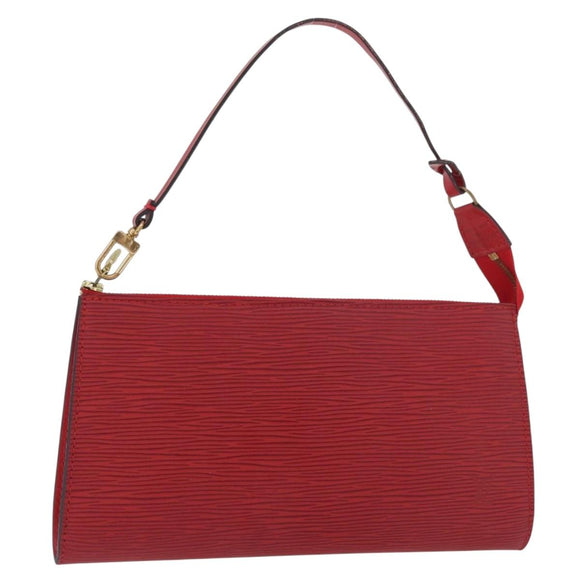 LOUIS VUITTON Epi Pochette Accessoires Beutel Rot M52947 LV Auth BA12612A