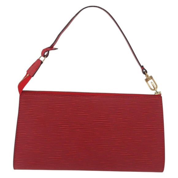 LOUIS VUITTON Epi Pochette Accessoires Beutel Rot M52947 LV Auth BA12612A