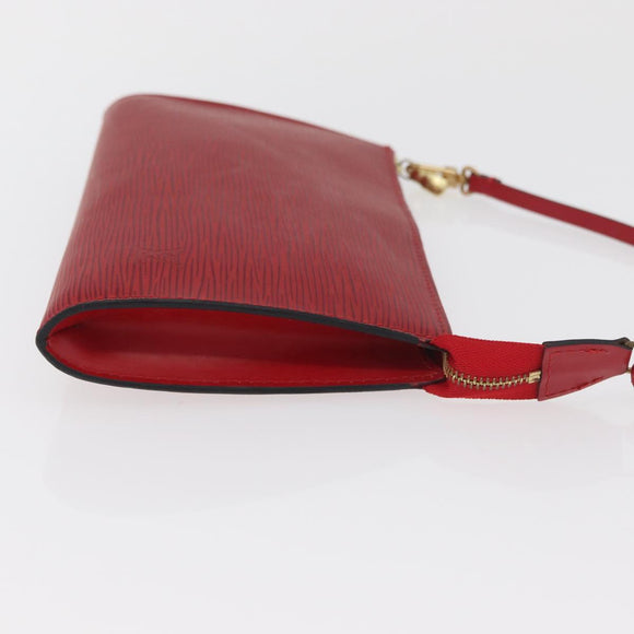 LOUIS VUITTON Epi Pochette Accessoires Beutel Rot M52947 LV Auth BA12612A