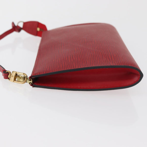 LOUIS VUITTON Epi Pochette Accessoires Beutel Rot M52947 LV Auth BA12612A