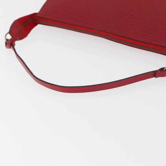 LOUIS VUITTON Epi Pochette Accessoires Beutel Rot M52947 LV Auth BA12612A