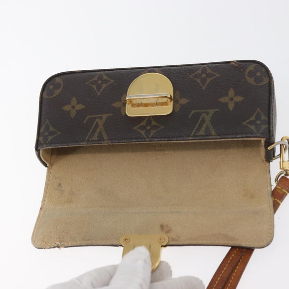 LOUIS VUITTON Monogram Pochette Etui für Brillen M60008 LV Auth BA12613