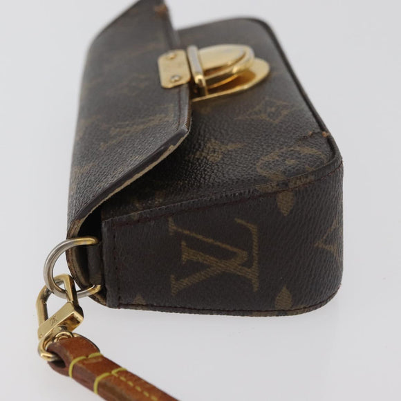 LOUIS VUITTON Monogram Pochette Etui für Brillen M60008 LV Auth BA12613