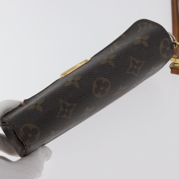 LOUIS VUITTON Monogram Pochette Etui für Brillen M60008 LV Auth BA12613