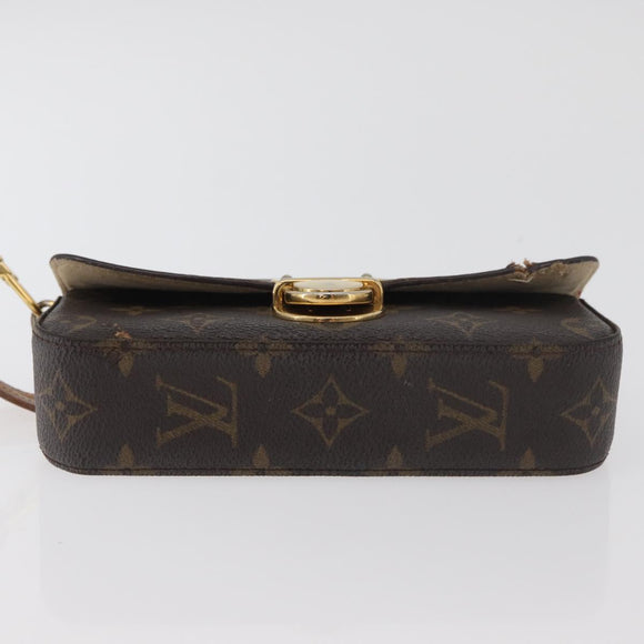 LOUIS VUITTON Monogram Pochette Etui für Brillen M60008 LV Auth BA12613