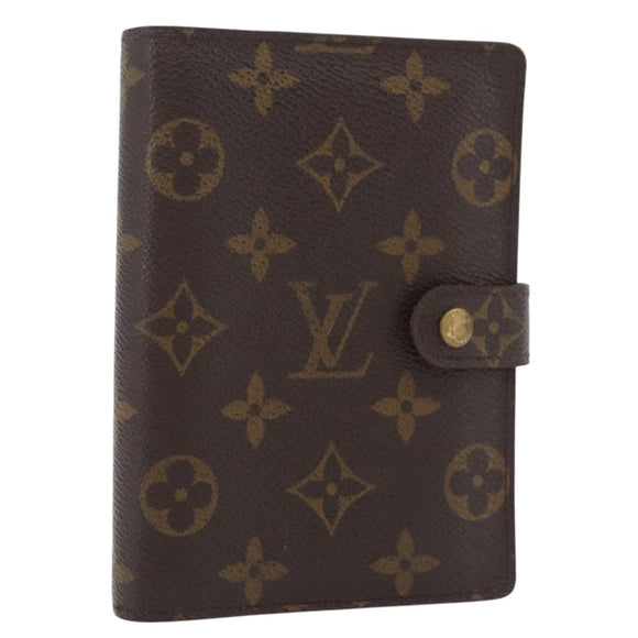 LOUIS VUITTON Monogram Agenda PM Day Planner Cover R20005 LV Auth BA12617