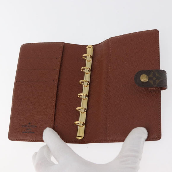 LOUIS VUITTON Monogram Agenda PM Day Planner Cover R20005 LV Auth BA12617