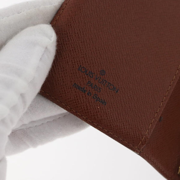 LOUIS VUITTON Monogram Agenda PM Day Planner Cover R20005 LV Auth BA12617