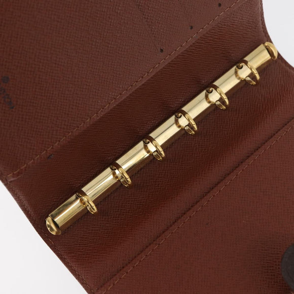 LOUIS VUITTON Monogram Agenda PM Day Planner Cover R20005 LV Auth BA12617