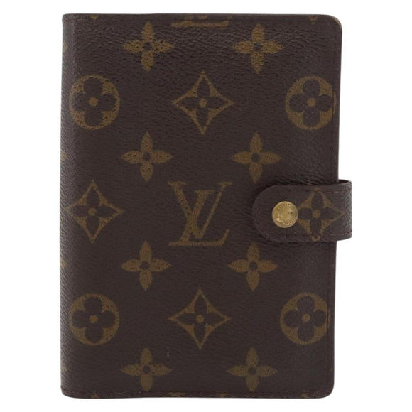 LOUIS VUITTON Monogram Agenda PM Day Planner Cover R20005 LV Auth BA12617