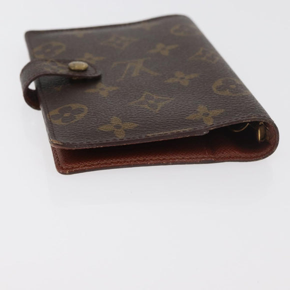 LOUIS VUITTON Monogram Agenda PM Day Planner Cover R20005 LV Auth BA12617
