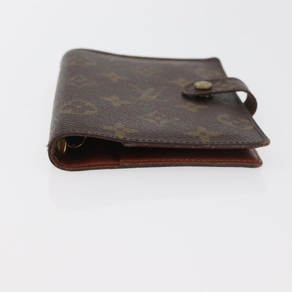 LOUIS VUITTON Monogram Agenda PM Day Planner Cover R20005 LV Auth BA12617