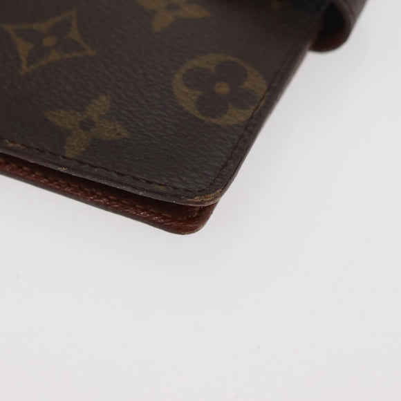 LOUIS VUITTON Monogram Agenda PM Day Planner Cover R20005 LV Auth BA12617