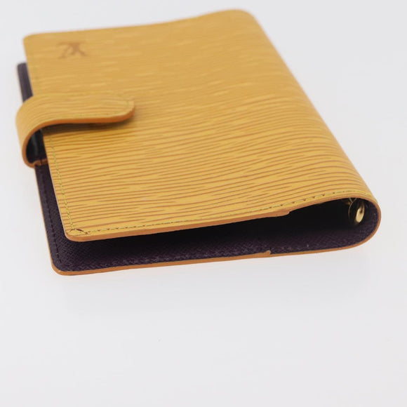 LOUIS VUITTON Epi Agenda PM Day Planner Cover Yellow R20059 LV Auth BA12618