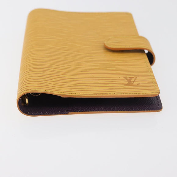 LOUIS VUITTON Epi Agenda PM Day Planner Cover Yellow R20059 LV Auth BA12618