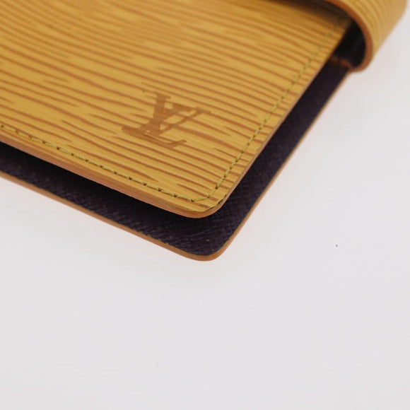 LOUIS VUITTON Epi Agenda PM Day Planner Cover Yellow R20059 LV Auth BA12618