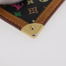 LOUIS VUITTON Monogram Multicolor Pochette Cles Geldbörse Schwarz M13664 Auth BA12619A-8
