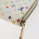 LOUIS VUITTON Monogram Multicolor Zippy Long Wallet White M60241 LV Auth BA12620-16