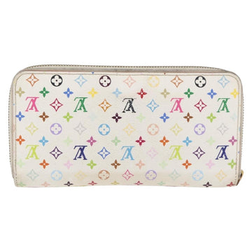 LOUIS VUITTON Monogram Multicolor Zippy Long Wallet White M60241 LV Auth BA12620 - 0