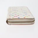 LOUIS VUITTON Monogram Multicolor Zippy Long Wallet White M60241 LV Auth BA12620-3