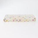LOUIS VUITTON Monogram Multicolor Zippy Long Wallet White M60241 LV Auth BA12620-6