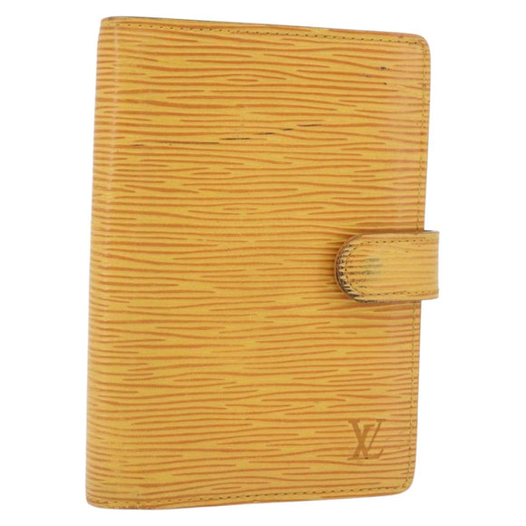 LOUIS VUITTON Epi Agenda PM Day Planner Cover Yellow R20059 LV Auth BA12621