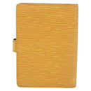 LOUIS VUITTON Epi Agenda PM Day Planner Cover Yellow R20059 LV Auth BA12621-3