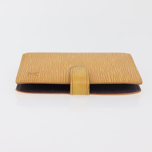 LOUIS VUITTON Epi Agenda PM Day Planner Cover Yellow R20059 LV Auth BA12621