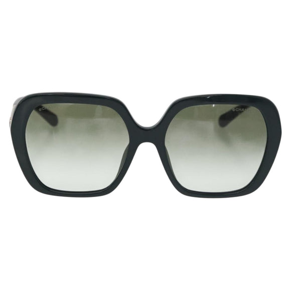 CHANEL Sunglasses plastic Green CC Auth BA12623M