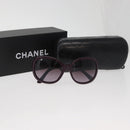 CHANEL Sunglasses plastic Purple CC Auth BA12624M-14